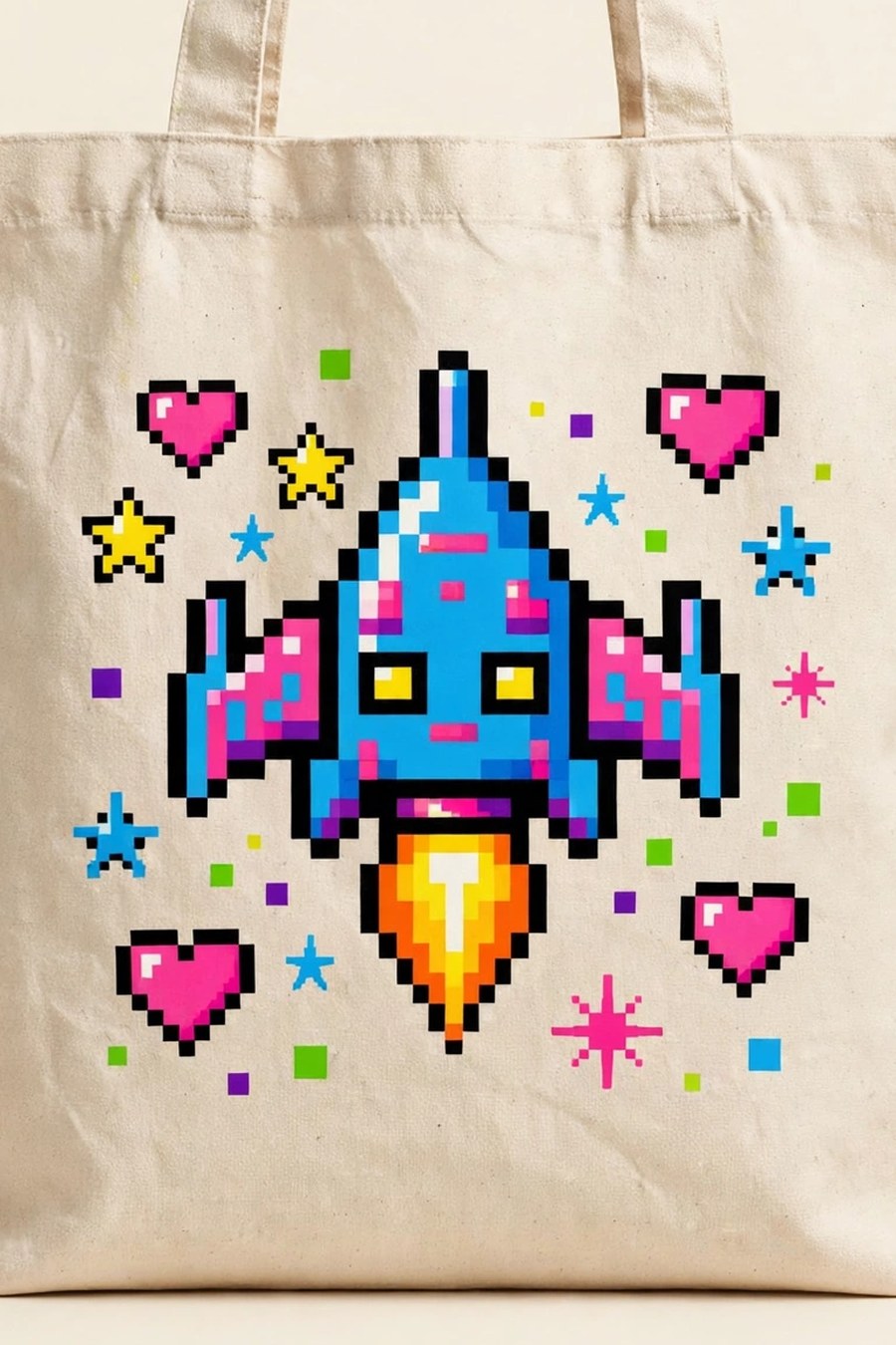 Retro Arcade Pixel Tote - Image 3