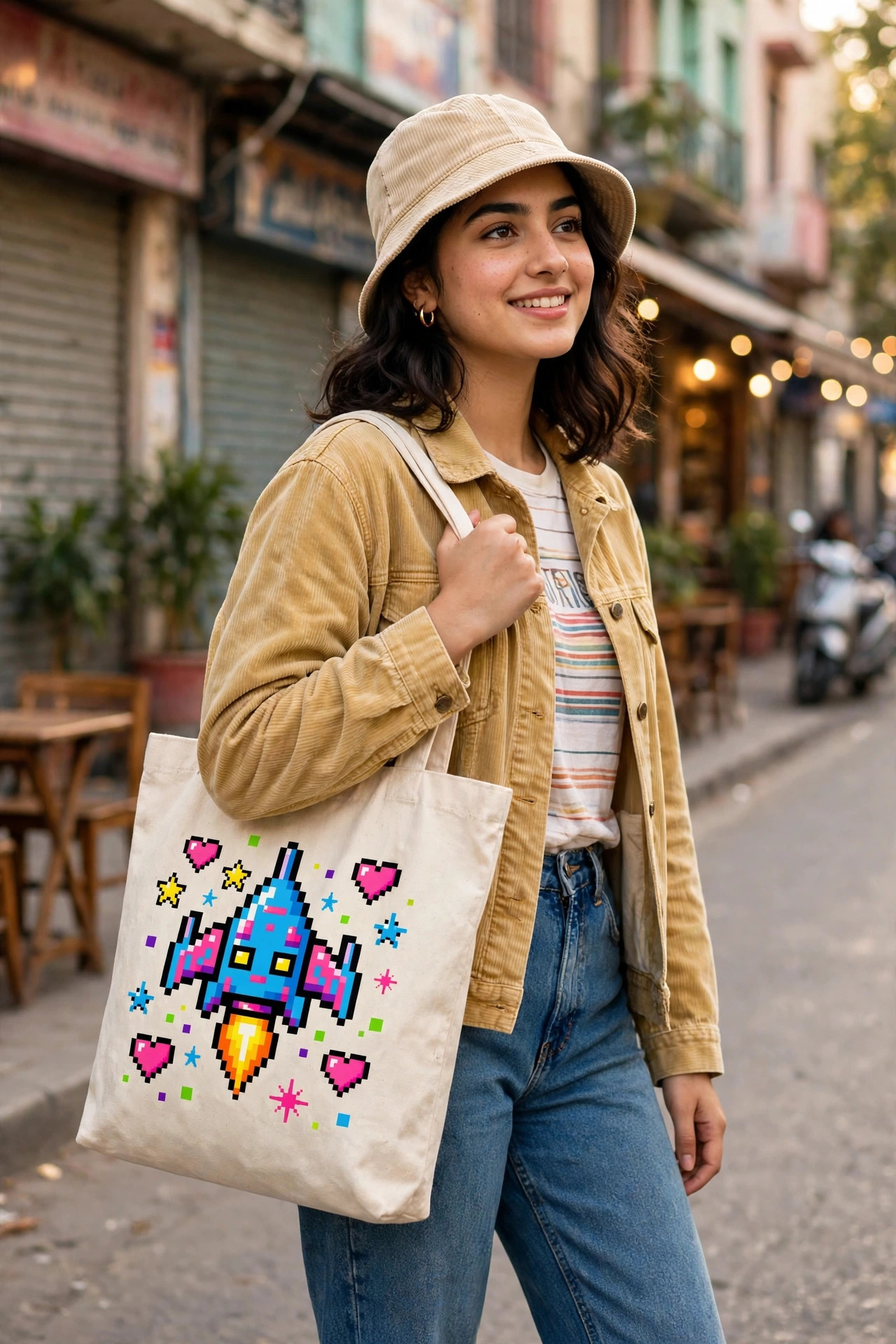 Retro Arcade Pixel Tote - Image 2